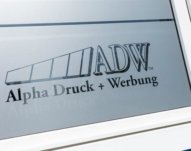 Alpha Druck + Werbung Elmshorn Titel Glasdekor 11